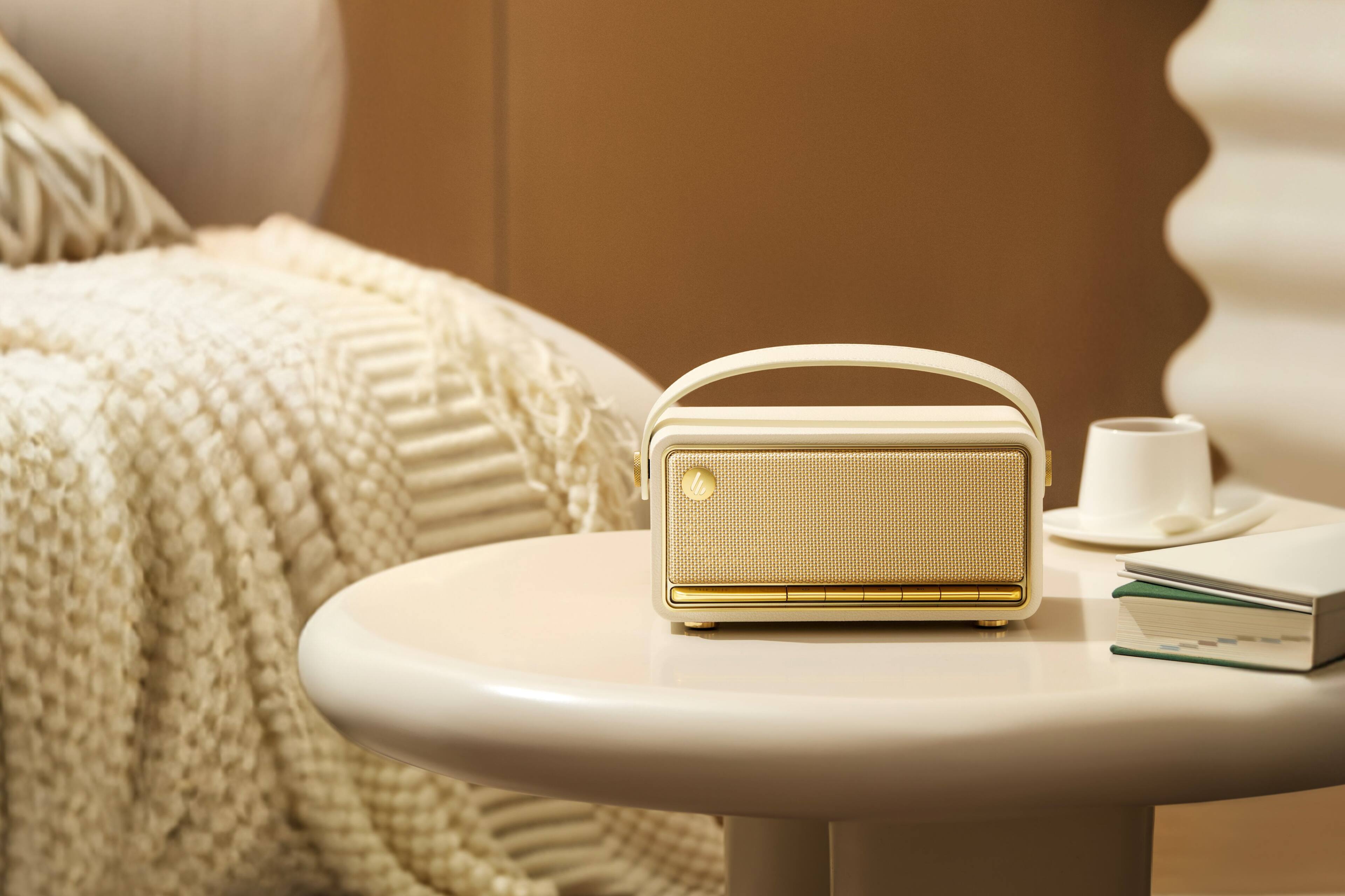 Alt View 9. Edifier - MP330 Portable Bluetooth Speaker - Ivory.