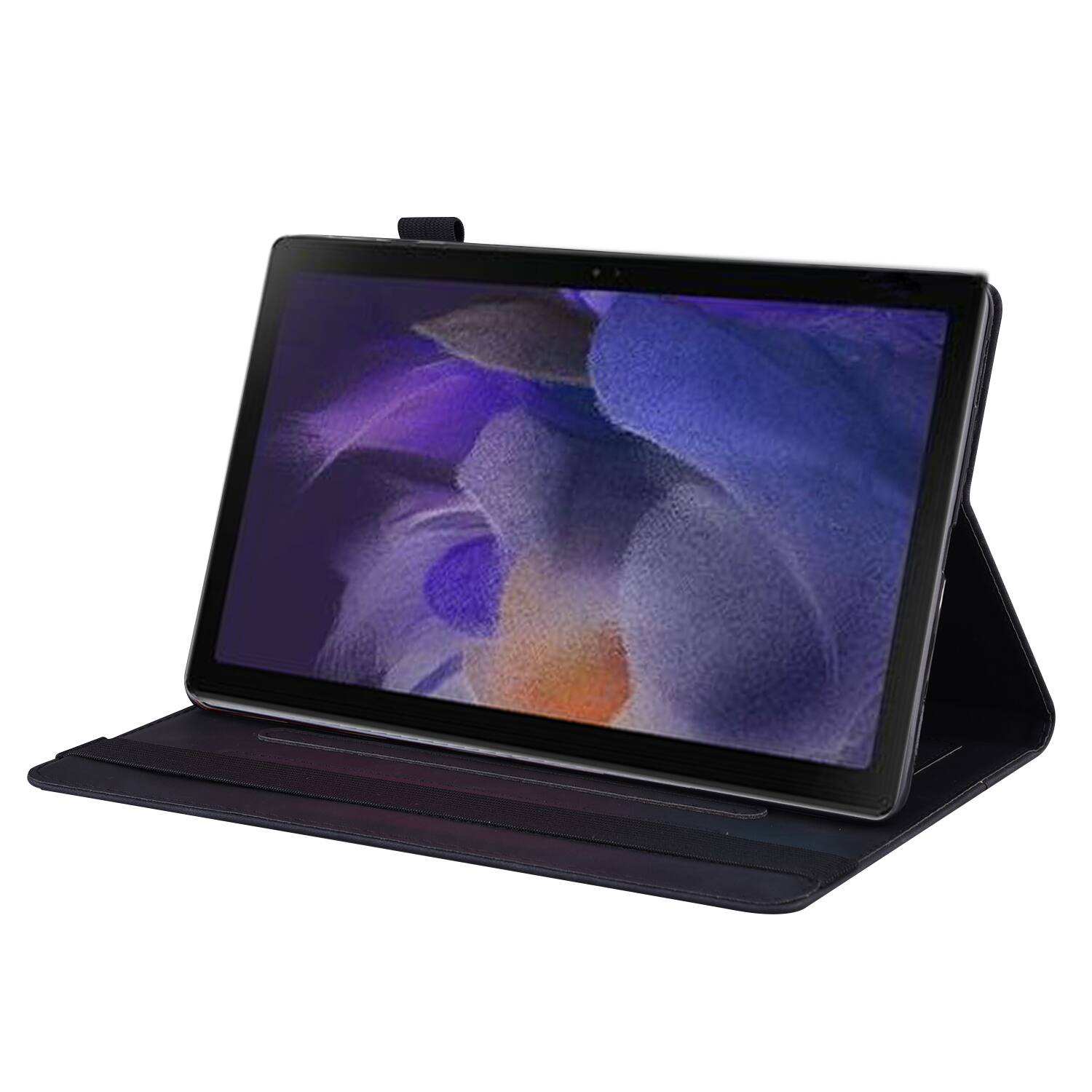Alt View 3. Dteck - for Samsung Galaxy Tab A1+/A9+ 11 inch Case, PU Leather Folio Stand Cover with Credit Card Slots - Black.