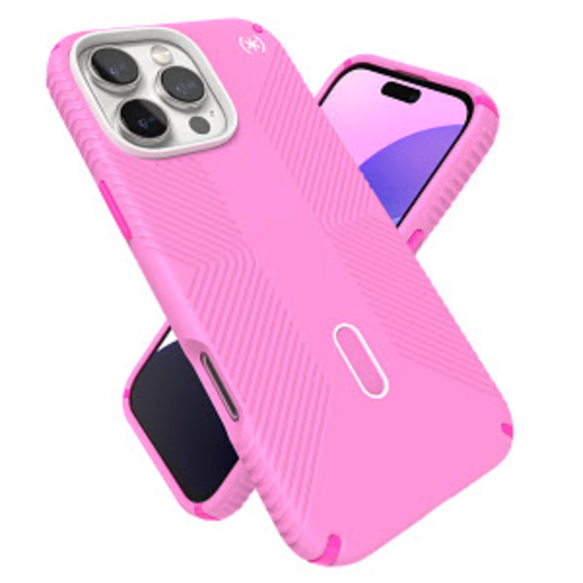 Alt View 17. Speck - Presidio Perfect Clear ClickLock Case with MagSafe for Apple iPhone 16 Pro Max - True Pink.