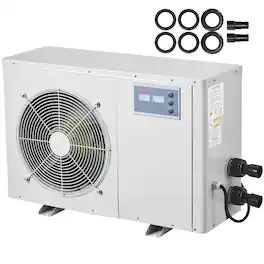 VEVOR - Aquarium Chiller 150 Gallon, 1/2 HP Water Chiller for Hydroponics, Fast Cooling for Fish Tank,Axolotl, Coral Reef - White