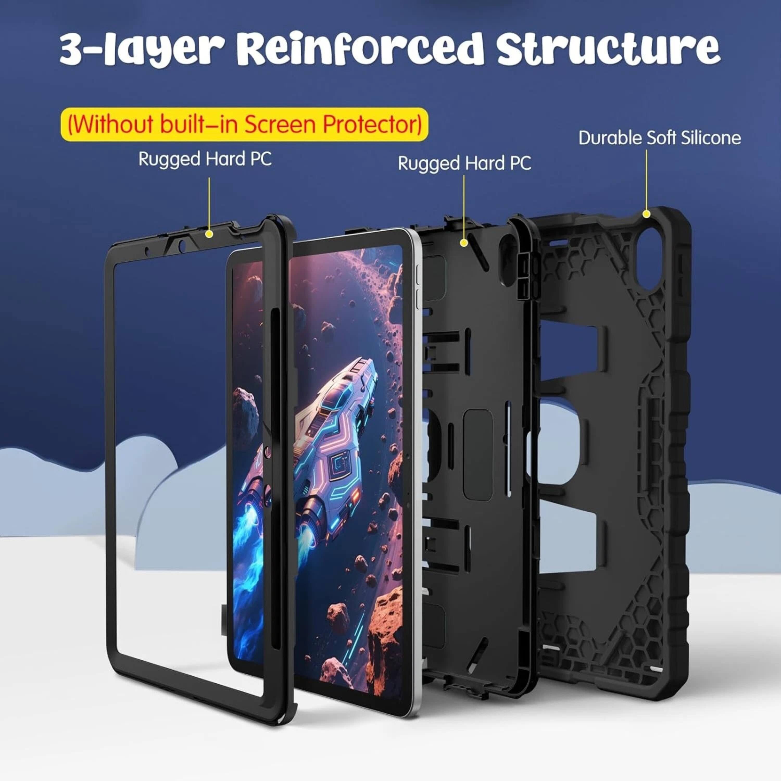 3-layer Reinforced Structure  
(Without built-in Screen Protector)  
Rugged Hard PC  
Rugged Hard PC  
Durable Soft Silicone