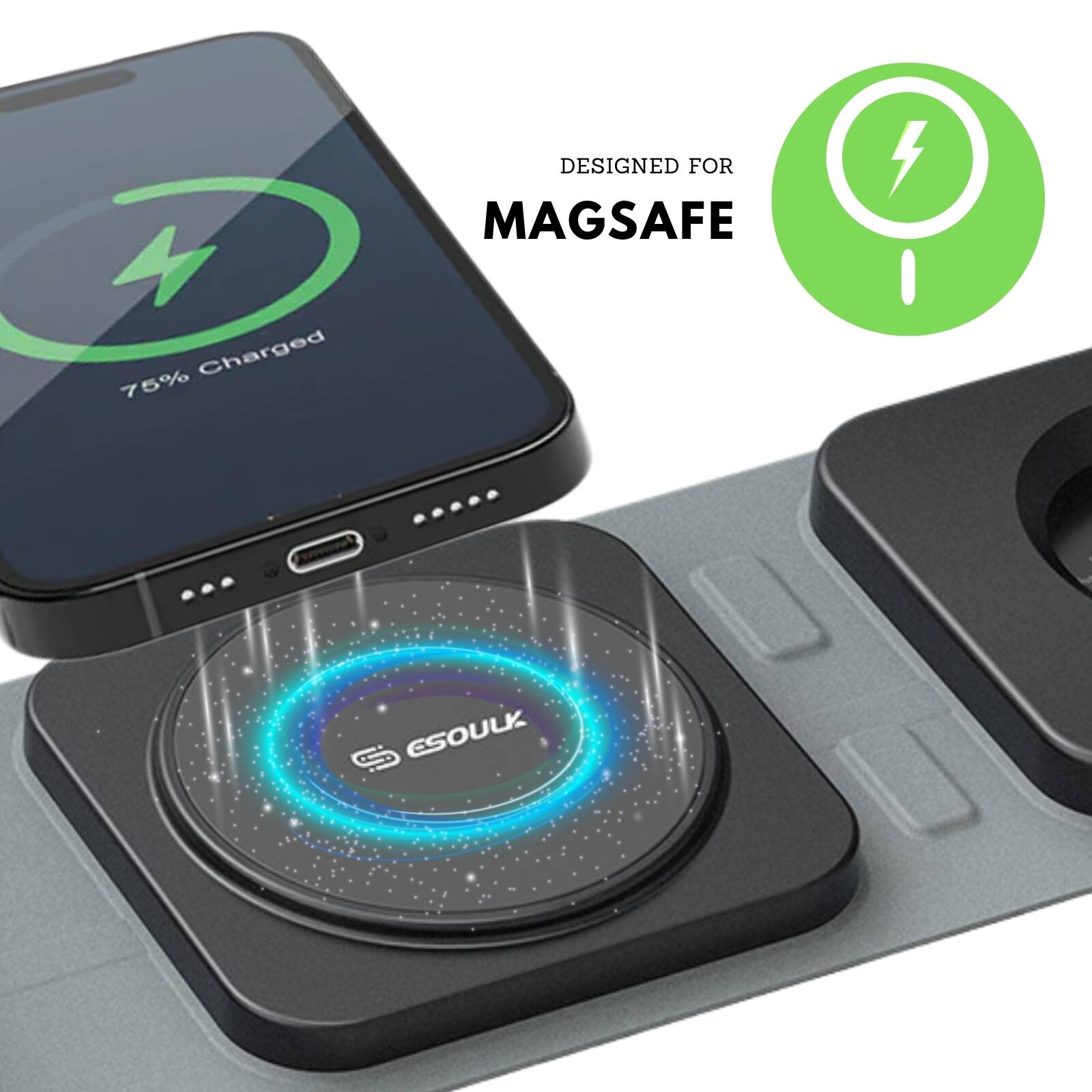 DESIGNED FOR MAGSAFE

75% Charged

ESOUUK