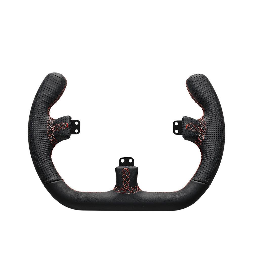 Asetek Sim Sports Open D Leather Steering Wheel Rim Black - Best Buy