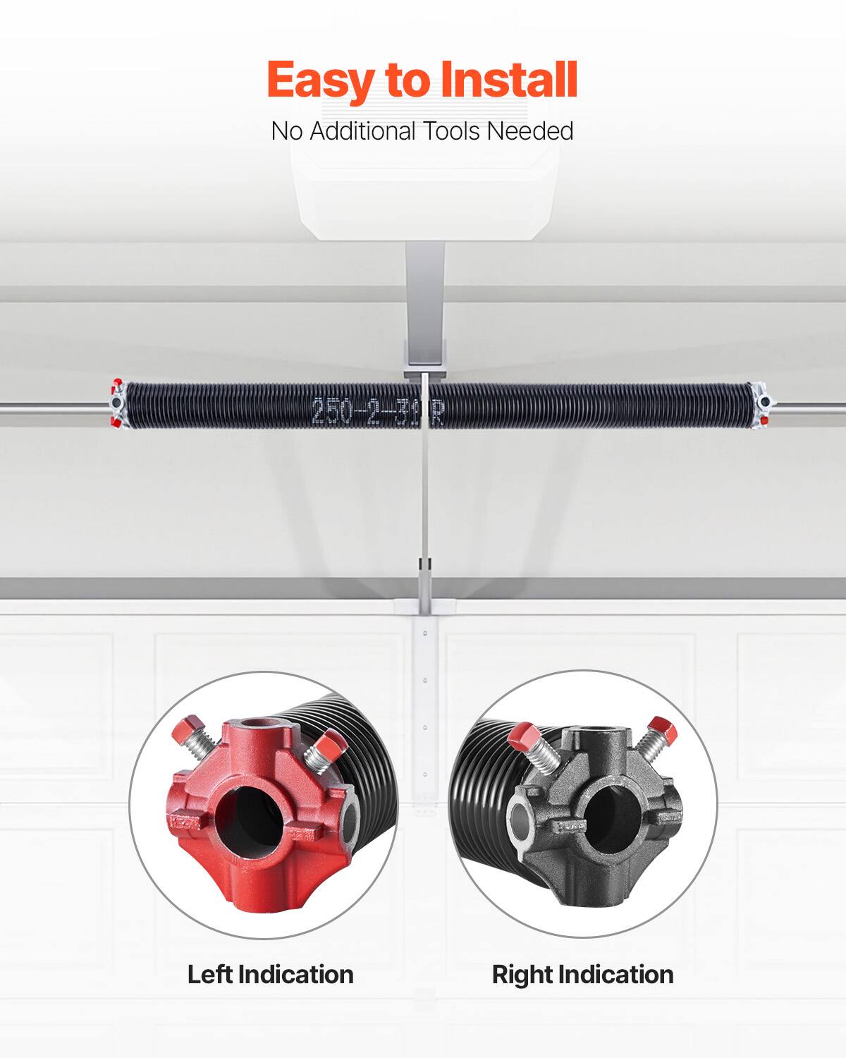 Easy to Install  
No Additional Tools Needed  

250-2-70  

Left Indication  
Right Indication
