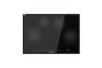 Front. Viking - RVL Built-in Induction Cooktop - Black Glass.
