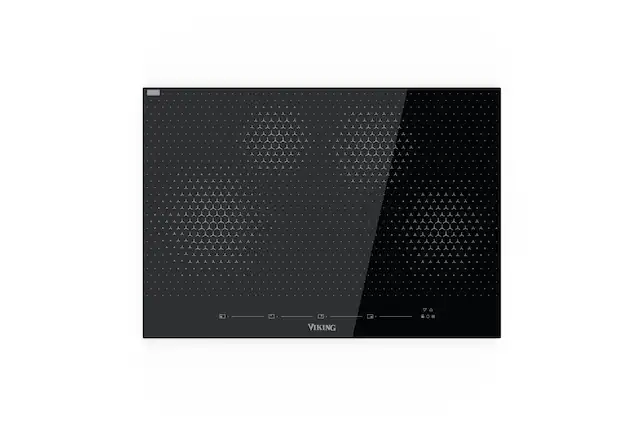 Front. Viking - RVL Built-in Induction Cooktop - Black Glass.