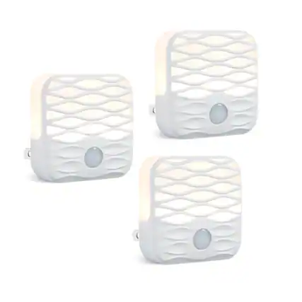 Front. Dawnrise - Plug In Integrated LED Night Light with Light Sensor (3-Pack).