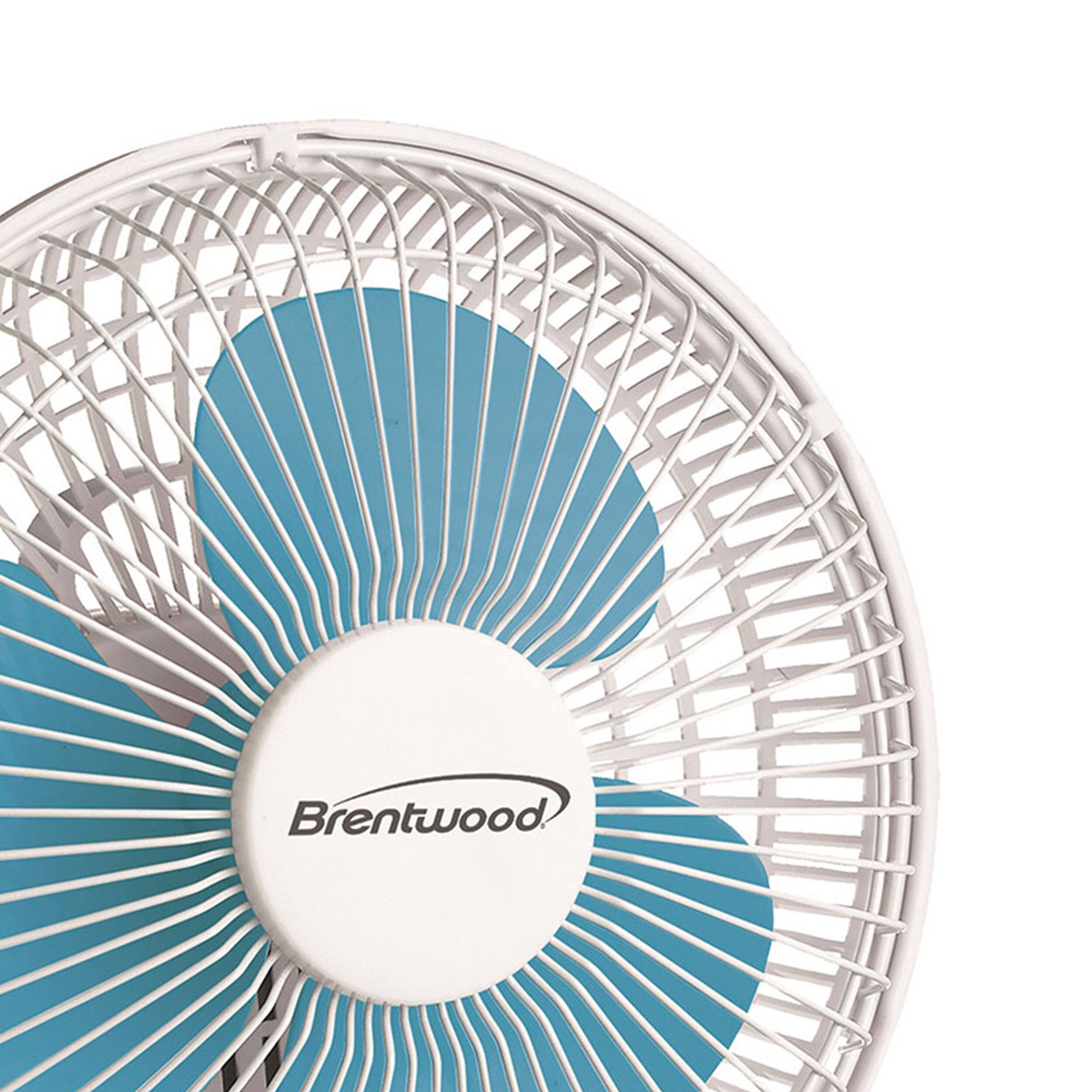 Back. Kool Zone - Brentwood Kool Zone 6 Inch Mini Clip On Table Fan.