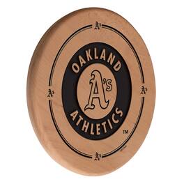 Holland Bar Stool Co. - Oakland Athletics 13" Laser Engraved Solid Wood Sign - Natural