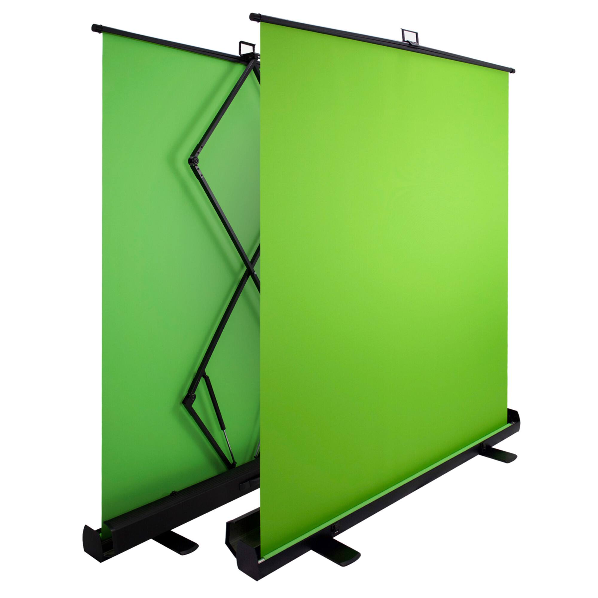 Angle. KHOMO GEAR - XL Pull-Up Green Screen – Extra-Large Collapsible Chroma Key for Studio, Streaming, and Content Creation.