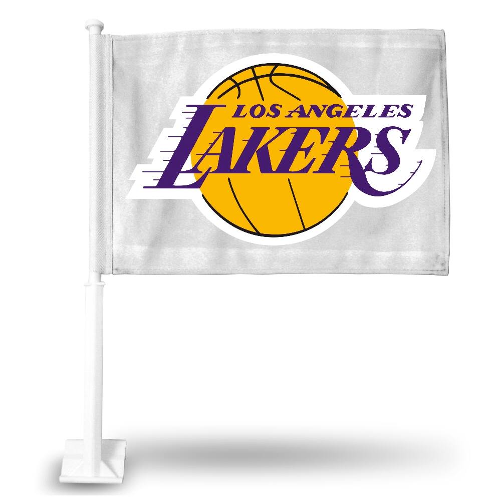 Rico Industries - Los Angeles...Lakers 14" x 19" inch Double (2) Sided Window Mount Car Flag - Multi