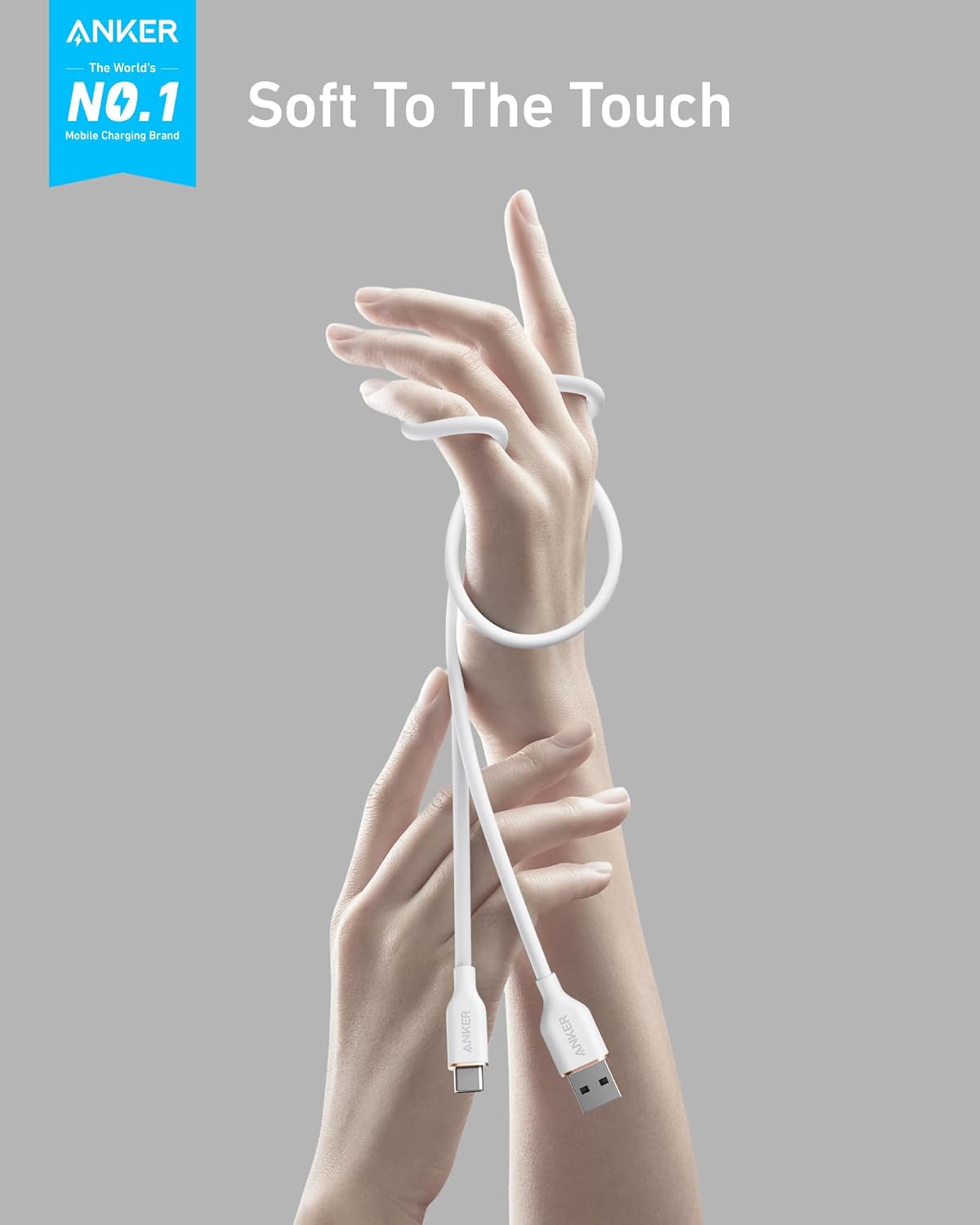 ANKER  
The World's NO.1 Mobile Charging Brand  
Soft To The Touch