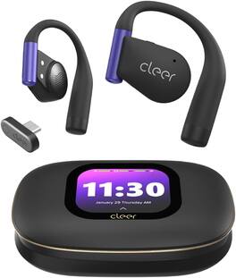 Cleer - ARC 5 Gaming Open-Ear Wireless Earbuds with THX Spatial Audio, Head Tracking, Snapdragon Sound, <30ms Low-Latency - Black