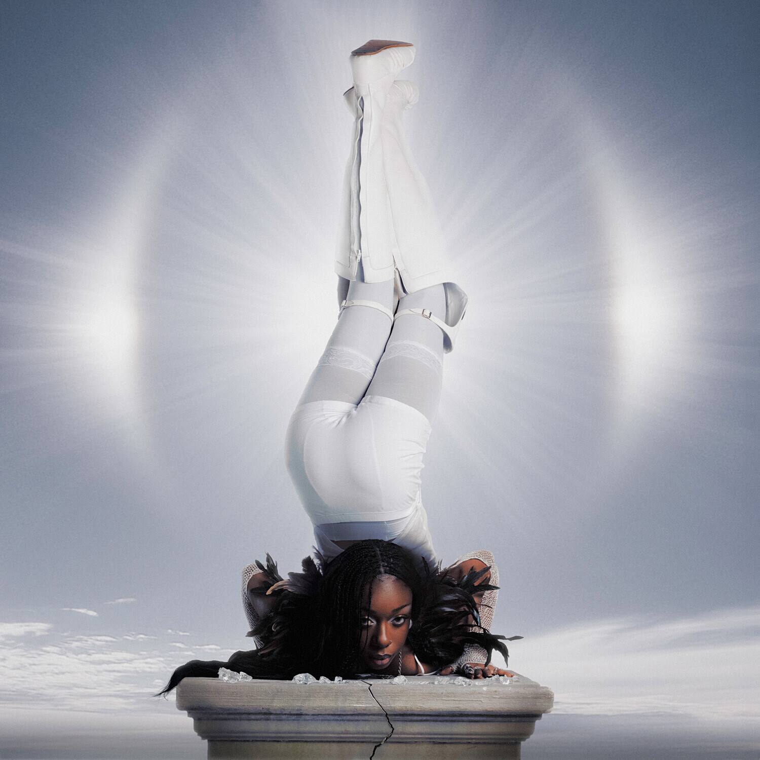 Alt View 1. Debby Friday - The Starrr of the Queen of Life - Black with White highlights   - VINYL LP.