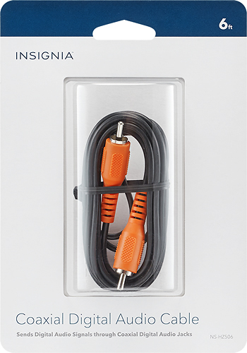 Insignia™ 6' Stereo Audio RCA Cable Black NS-HZ533 - Best Buy