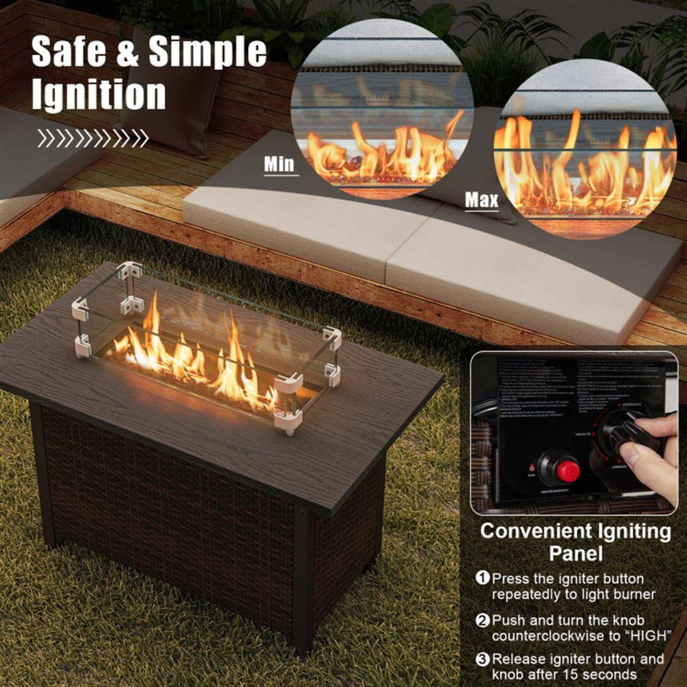 Safe & Simple Ignition  
Min | Max  

Convenient Igniting Panel  
1. Press the igniter button repeatedly to light burner  
2. Push and turn the knob counterclockwise to "HIGH"  
3. Release igniter button and knob after 15 seconds