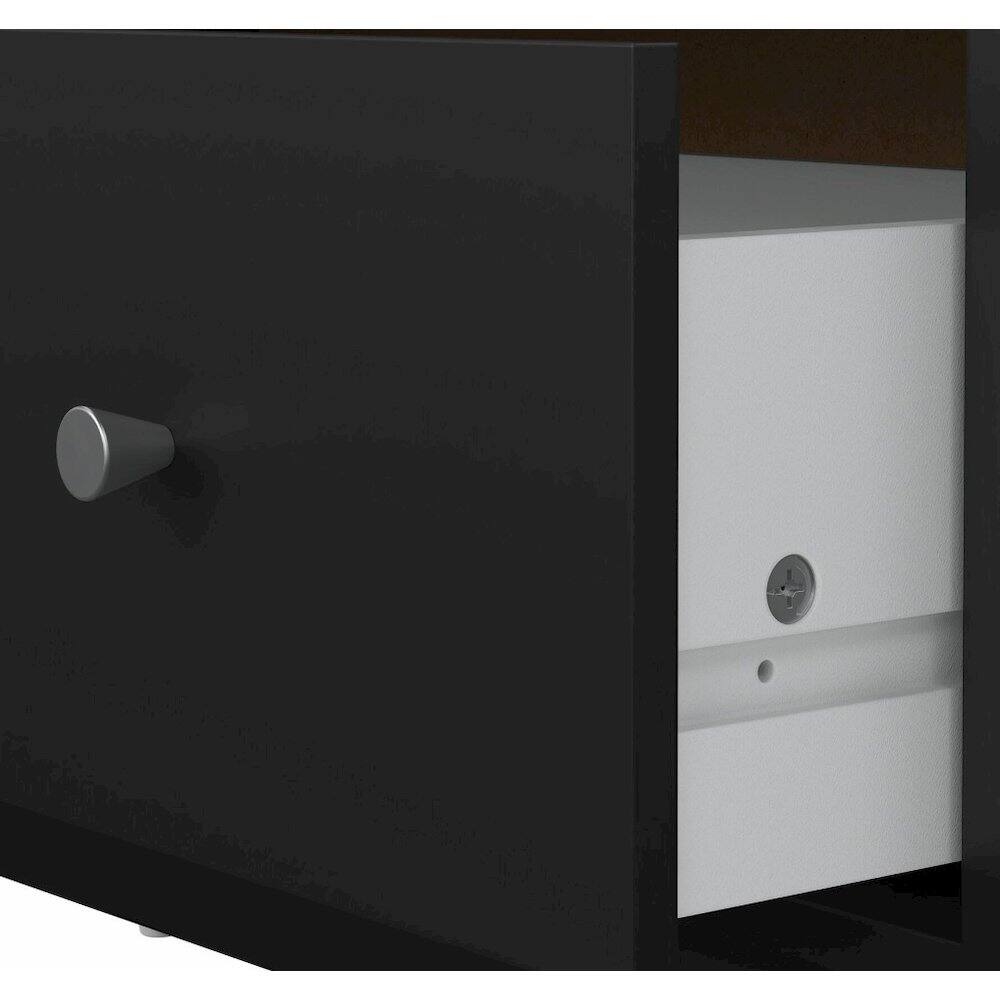 Left. Tvilum - Portland 3-Piece Bedroom Set - Black.