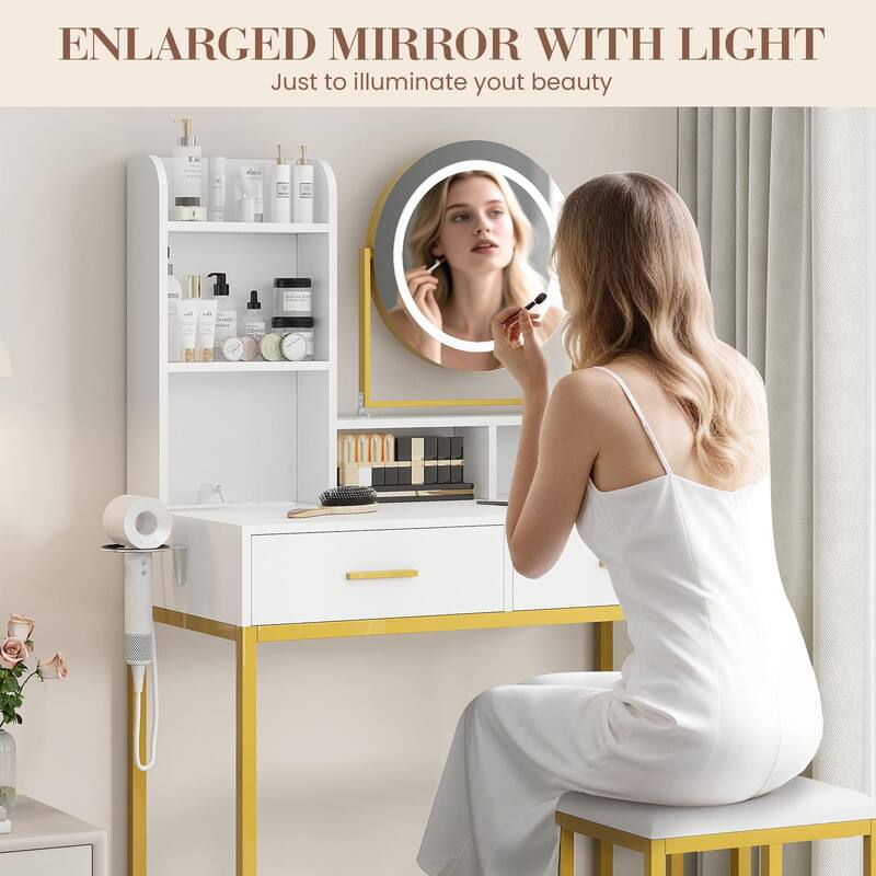 ENLARGED MIRROR WITH LIGHT  
Just to illuminate your beauty