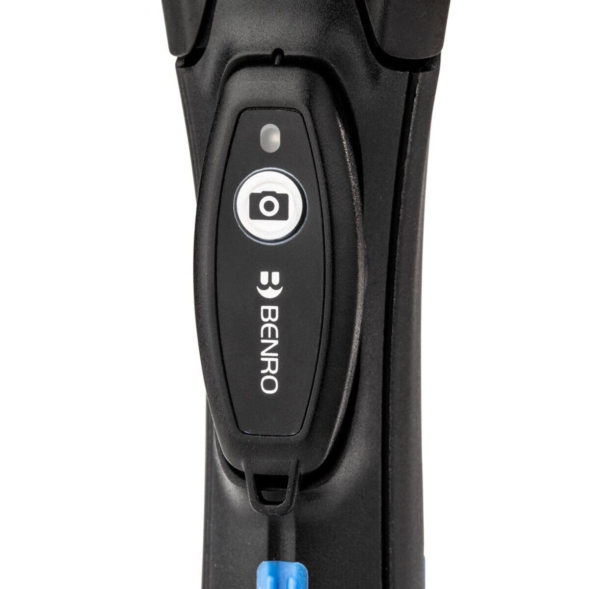 Alt View 6. Benro - Benro BK15 Mini Tripod and Selfie Stick with Bluetooth Remote for Smartphones, Black.