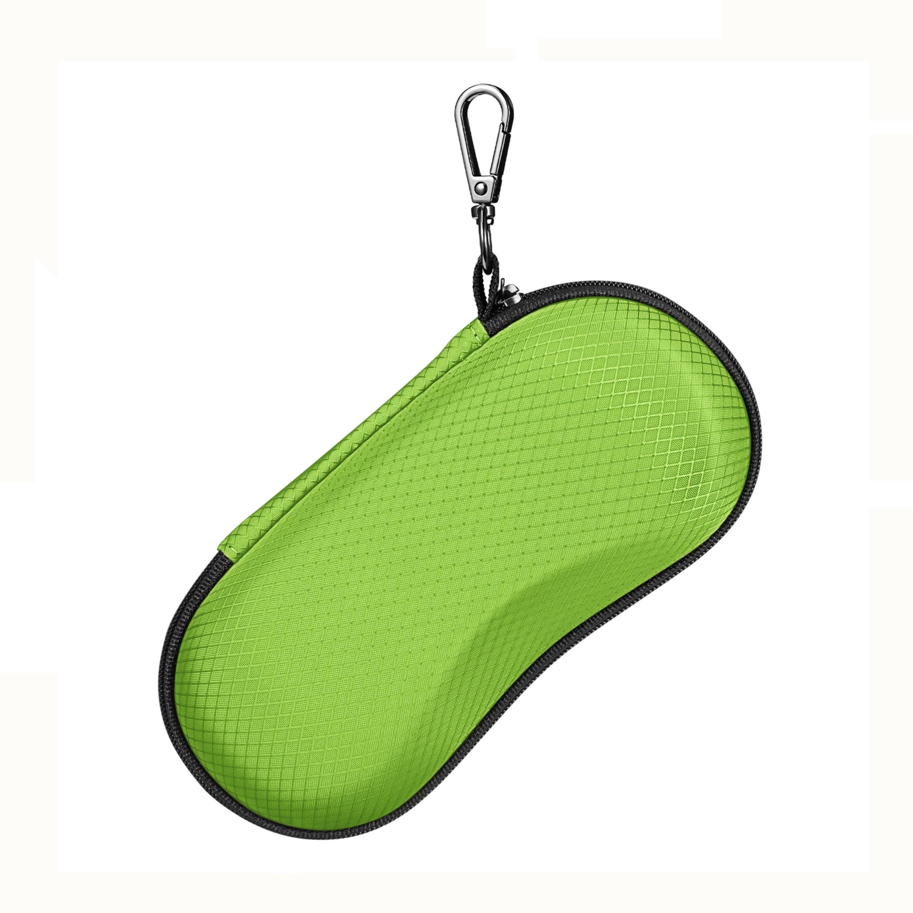 Kitcheniva - Durable EVA Eyeglass Case With Metal Carabiner And Soft Lining Emerald - Emerald Green
