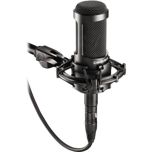 Back. Audio-Technica - Audio-Technica AT2035 Cardioid Condenser Microphone, 10 Ft XLR Cable, Bundle.