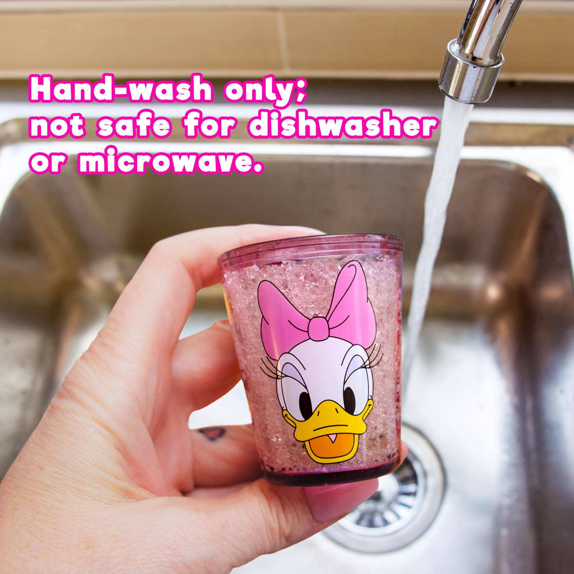 Hand-wash only; not safe for dishwasher or microwave.