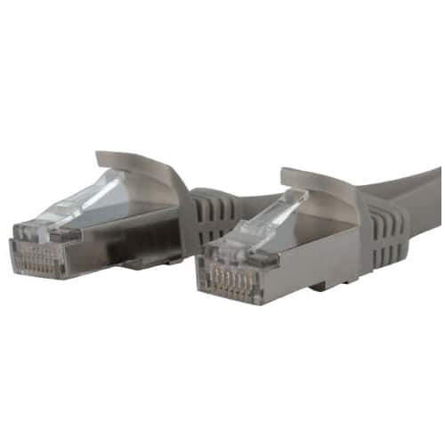 Front Standard. Startech - 14ft Shielded Cat6a Molded STP Patch Cable - Gray.