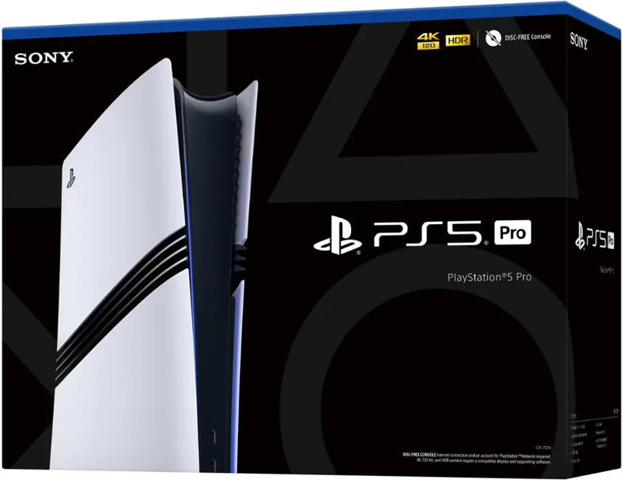 SONY PlayStation 5 Pro (PS5 Pro) 4K HDR 120 DISC-FREE Console.