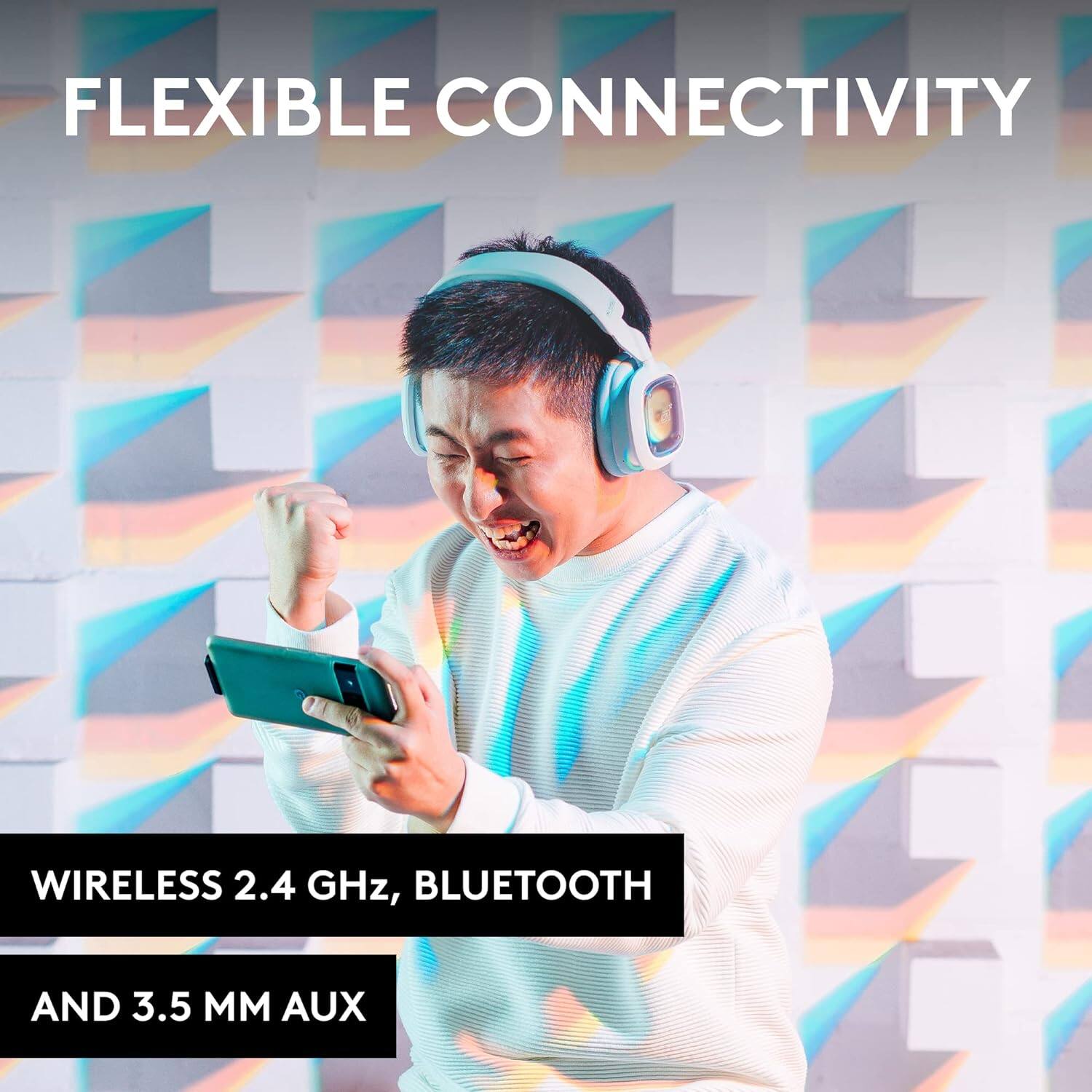 FLEXIBLE CONNECTIVITY  
WIRELESS 2.4 GHz, BLUETOOTH AND 3.5 MM AUX