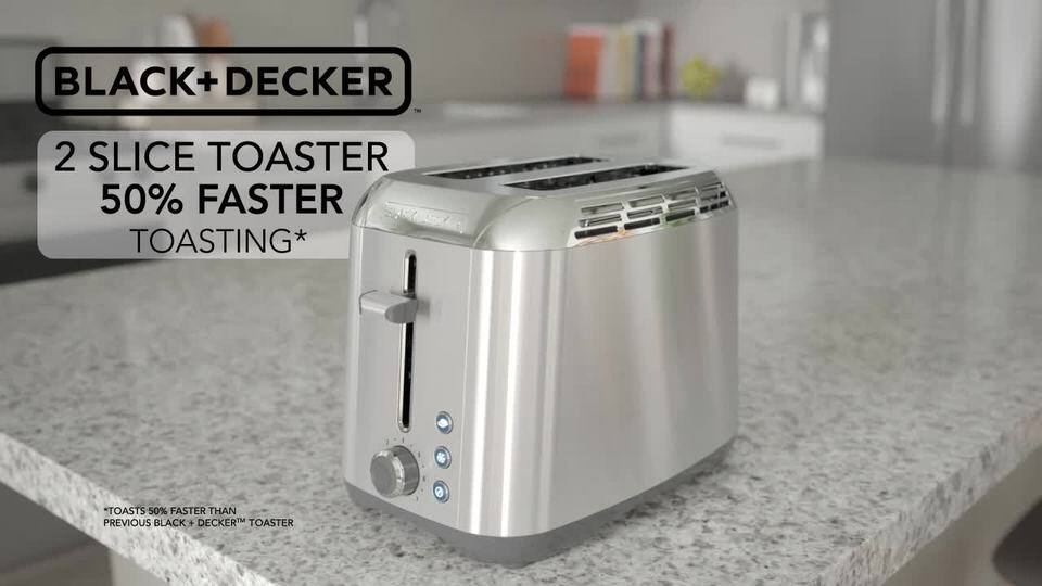 Black & Decker 2-Slice Extra-Wide-Slot Toaster Black TR3500SD - Best Buy