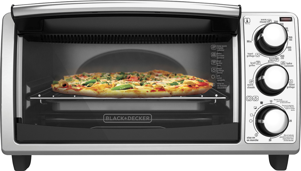 Best Buy: Black+Decker 4-Slice Toaster Oven Stainless Steel TO1760SS