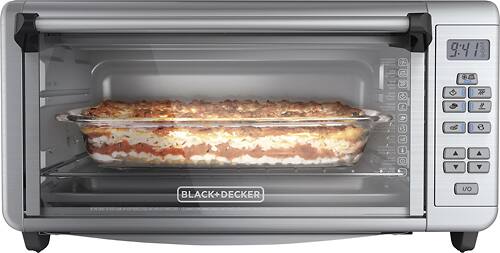 Black+Decker - 8-Slice Toaster Oven - Silver-Angle_Standard 
