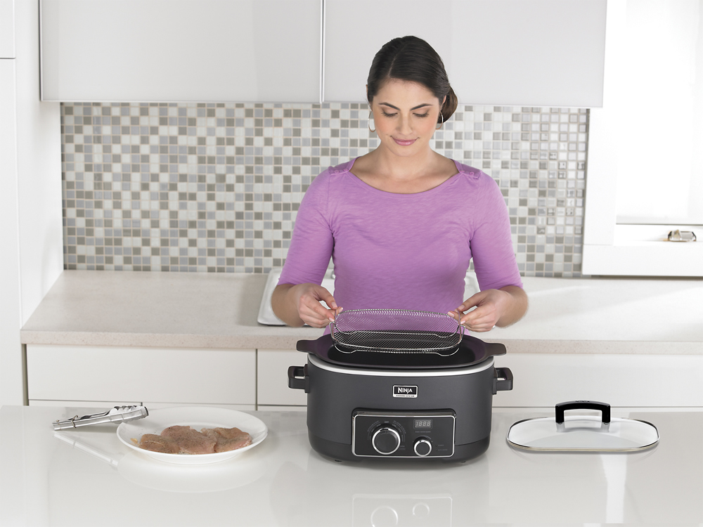 Ninja 6-Quart 3-in-1 Cooking System Black MC750 - Best Buy