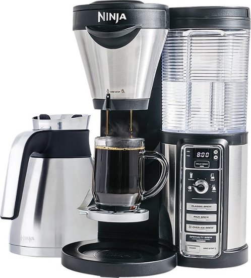 Ninja - Coffee Bar Brewer with Thermal Carafe - Stainless Steel/Black - Angle Zoom