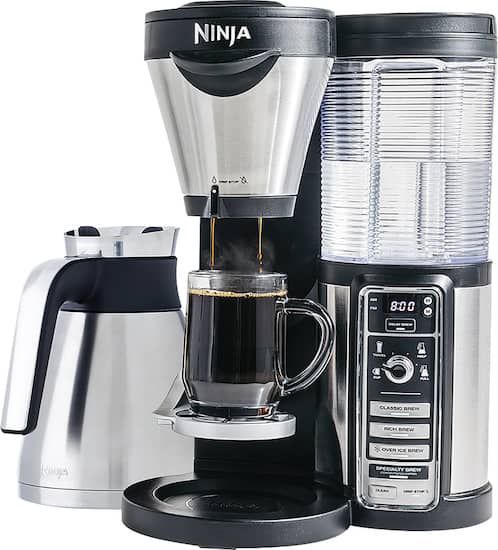 Ninja - Coffee Bar Brewer with Thermal Carafe - Stainless Steel/Black - Angle Zoom