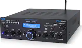 Pyle - Bluetooth Home Stereo Amplifier Receiver - Black