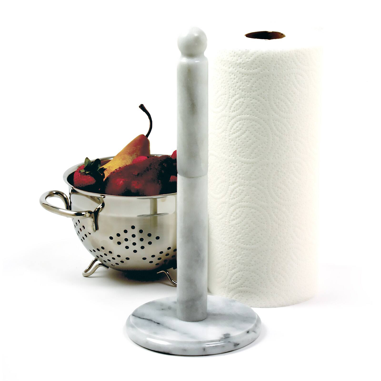 Alt View 4. Norpro - Marble Paper Towel Holder - White.