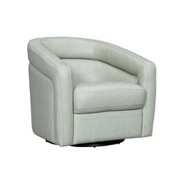 Armen Living - Desi Leather Swivel Accent Chair - Mint