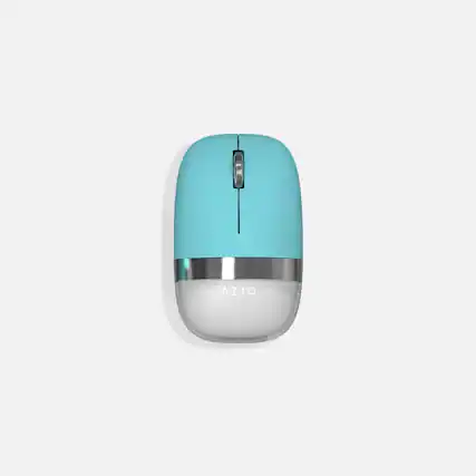 Front. AZIO - Bluetooth Optical Mouse - Daisy Mint.