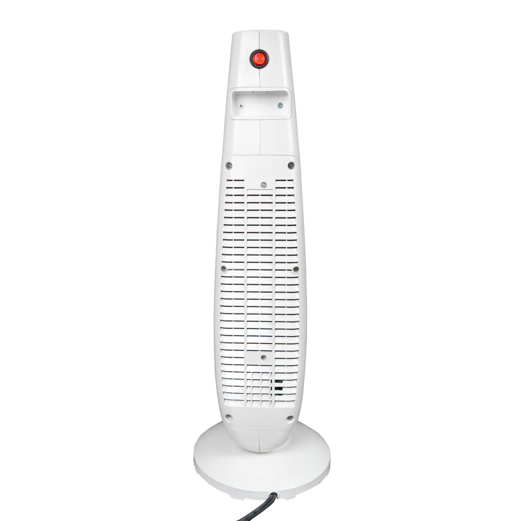Back. Danby - 22-Inch 1500W Adjustable Oscillating Heater - White/Black.