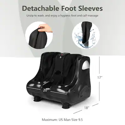 Costway Leg Massager Shiatsu Kneading Rolling Vibration Heating Foot Calf Black COST01984 - Best Buy Costway Leg Massager Shiatsu Kneading Rolling Vibration Heating Foot Calf Black COST01984 - Best Buy