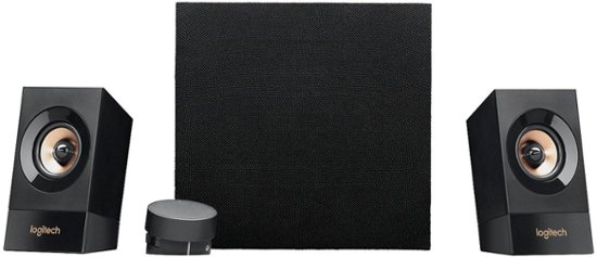 Front Zoom. Logitech - Z533 Multimedia Speakers (3-Piece) - Black.
