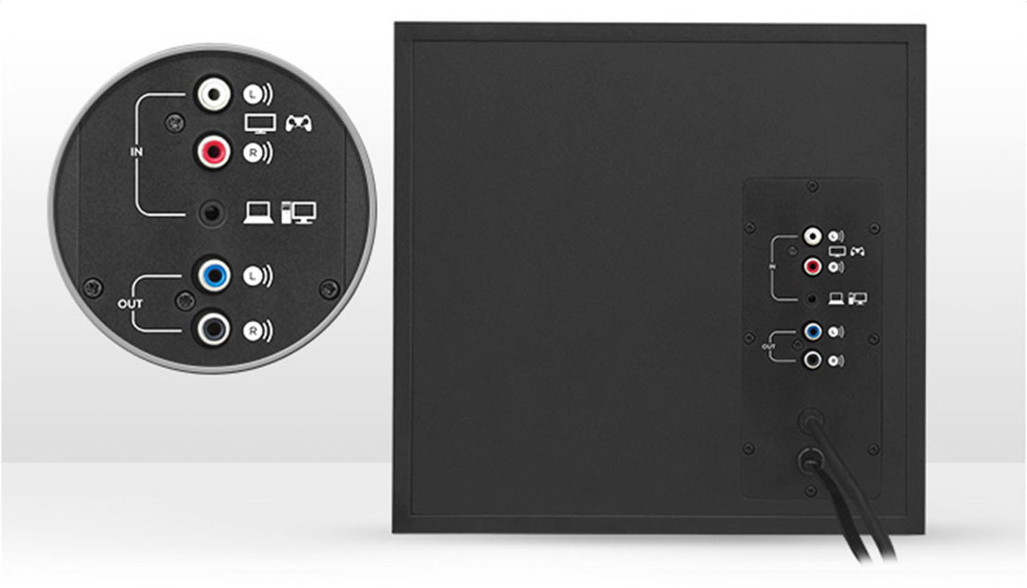 Footpad Mansion Salme Logitech Z533 Multimedia Speakers (3-Piece) Black 980-001053 - Best Buy
