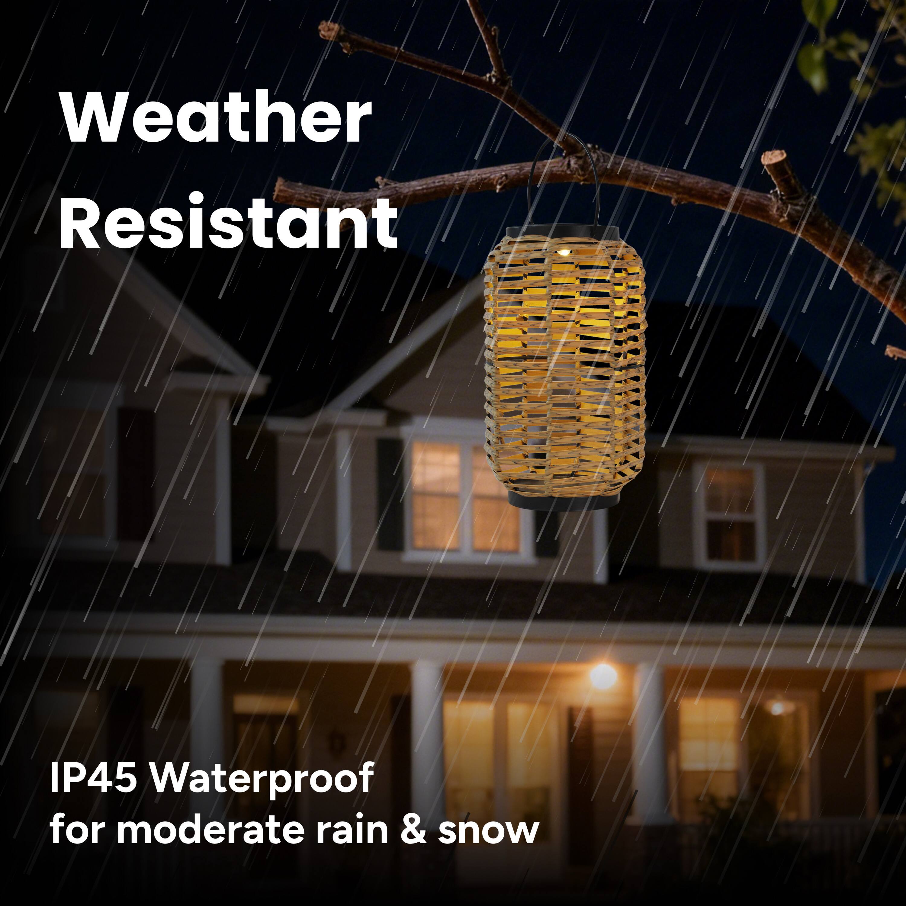 Weather Resistant  
IP45 Waterproof for moderate rain & snow