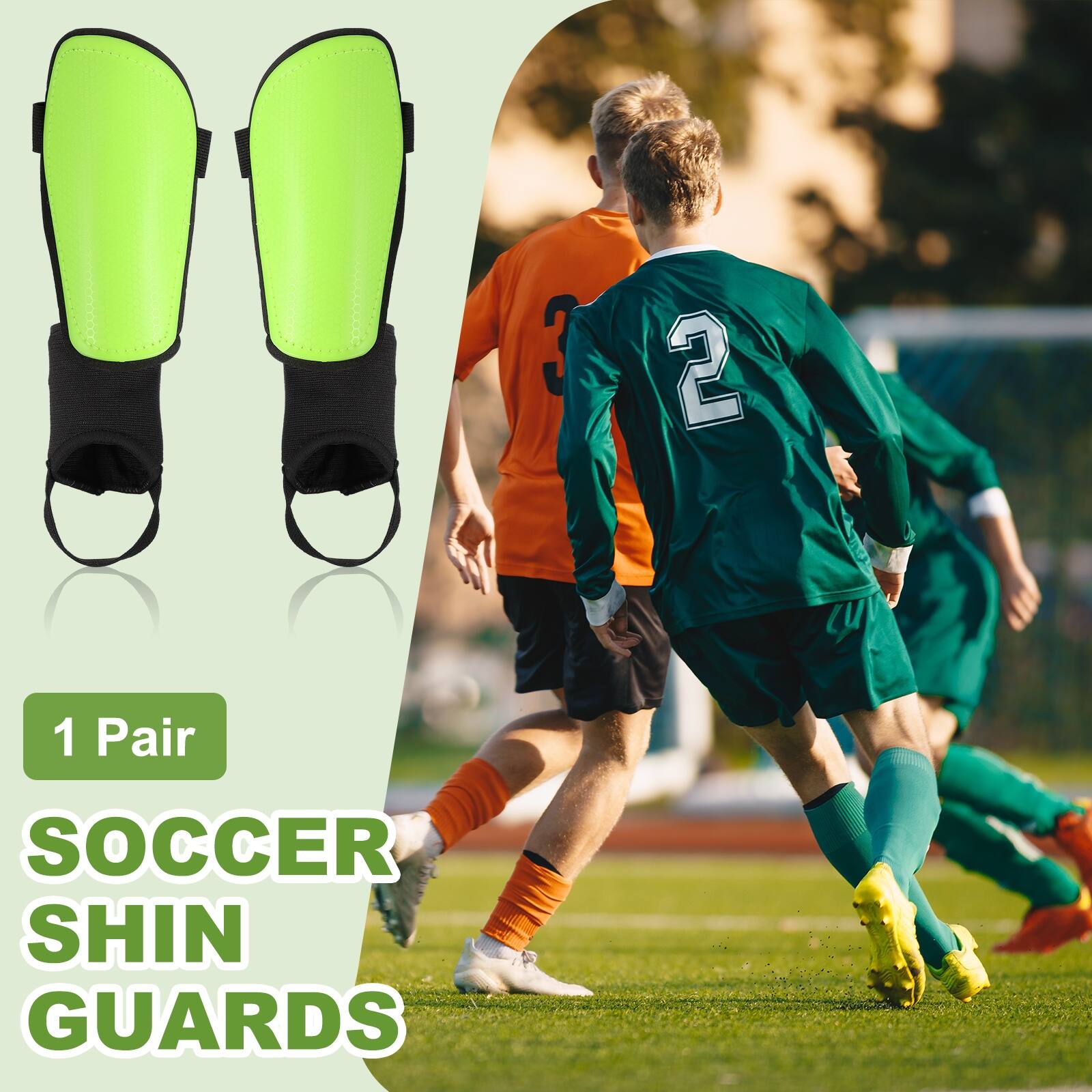 1 Pair SOCCER SHIN GUARDS