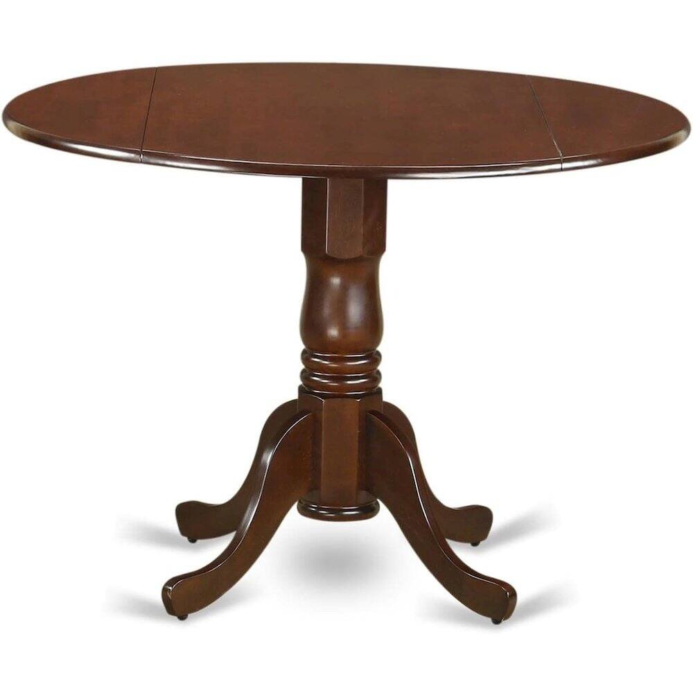 Left. FurniFact - Mahogany Dining Set - Brown.