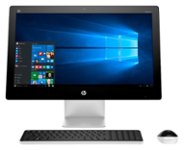 Front. HP - Pavilion 23" Touch-Screen All-In-One - AMD A8-Series - 4GB Memory - 1TB Hard Drive - White.