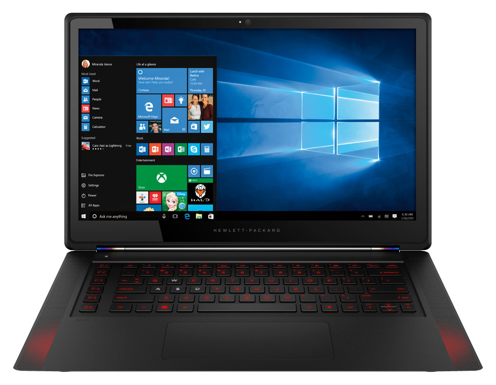 HP - Omen 15.6" Touch-Screen Laptop - Intel Core i7 - 8GB Memory - 256GB Solid State Drive - Black
