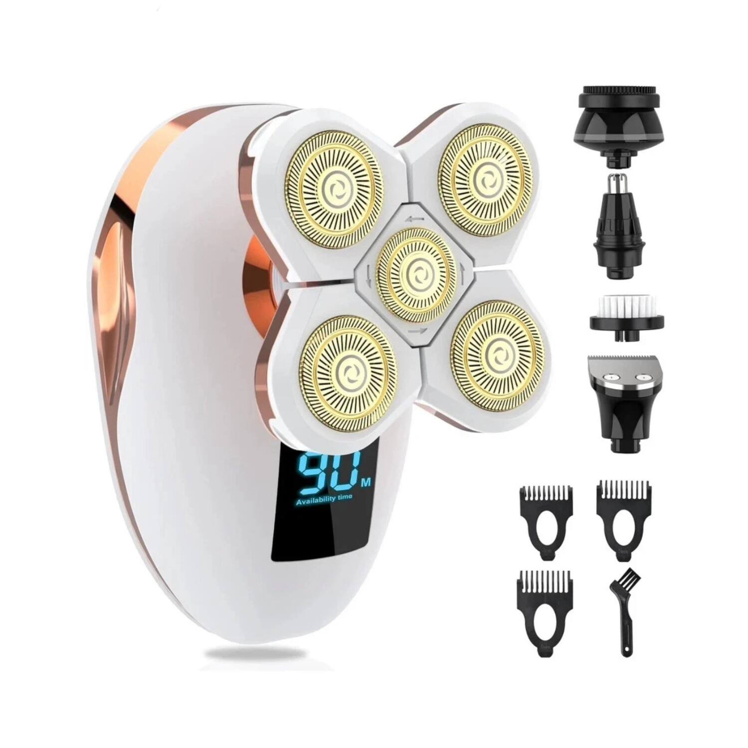 Front. Home Collection - 5-in-1 Electric Razor for Women Wet & Dry - White.