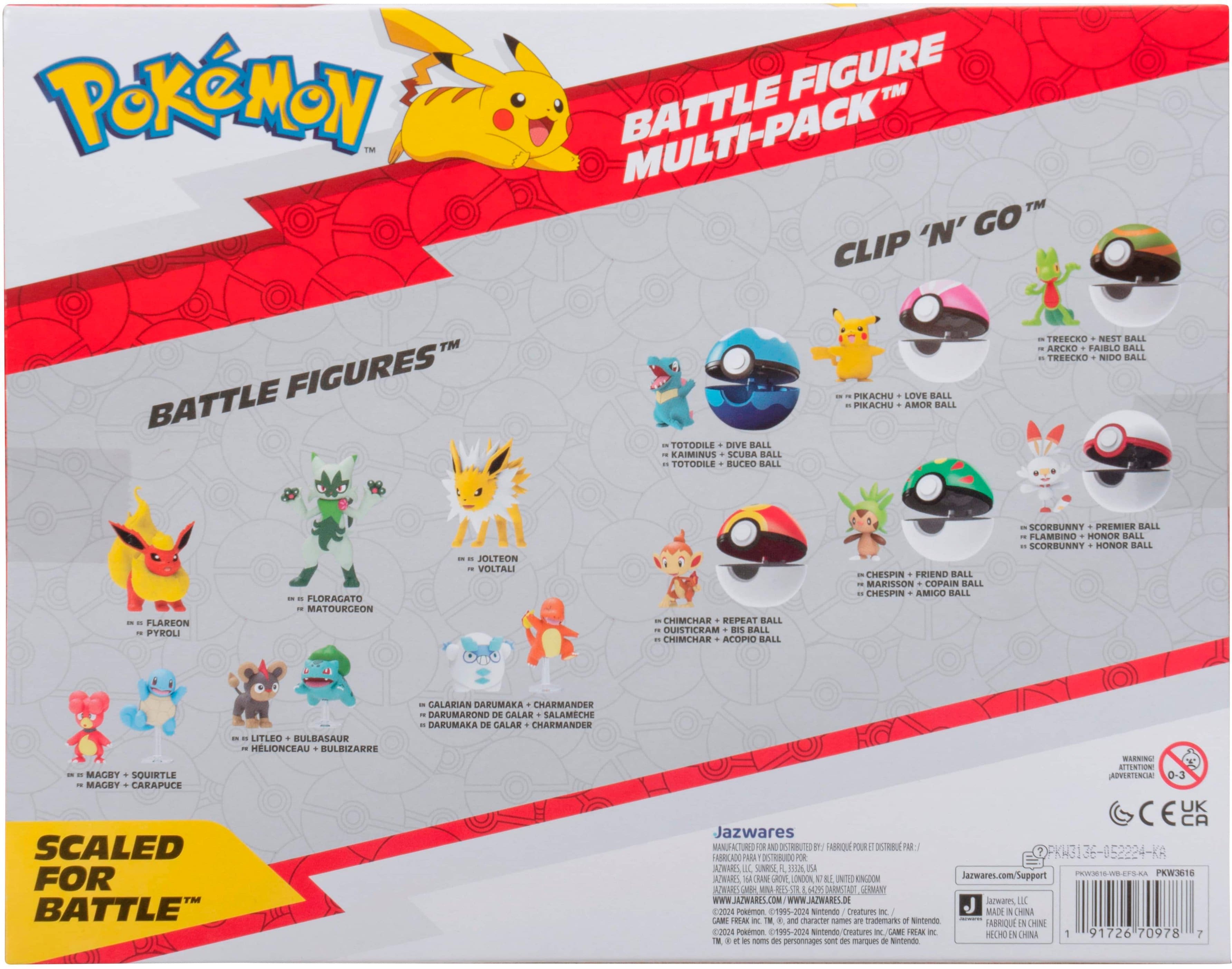 Jazwares Pokémon Battle Figure 8 Pack Pkw3616 - Best Buy